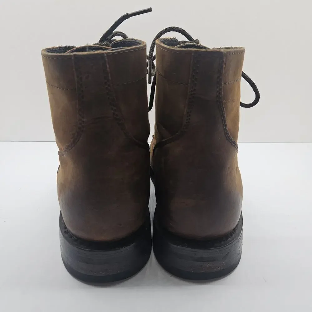 Thursday Boot Co. Captain Handmade Brown Leather Boots Men's Size 7.5 US